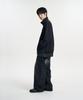 Moovn High-Neck Nylon Windbreaker Jacket Black