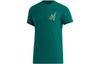 T Shirts Men's Green Crew Neck Moderate Straight Fit GK5213