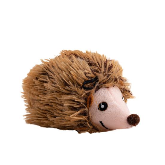 Chirping Bird Cat Toy Interactive Plush Sparrow Hedgehog Capybara Toy Simulation Animals Touch Activated Pet Toy for Indoor Cats