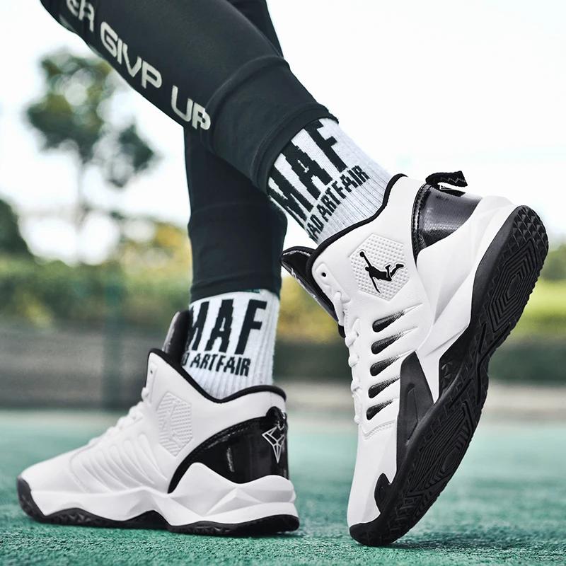 Schuhe für Herren Laufen Herren Rutschfeste Basketball Atmungsaktive Trainings Sportschuhe für Jungen Strapazierfähige Lauf-Sneaker