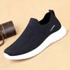Men's Shoes for Summer Breathable Mesh Fabric Flying Men's Shoes for One Foot, Middle-aged and Old Men's Shoes Breathable Casual Sports Shoes for Men