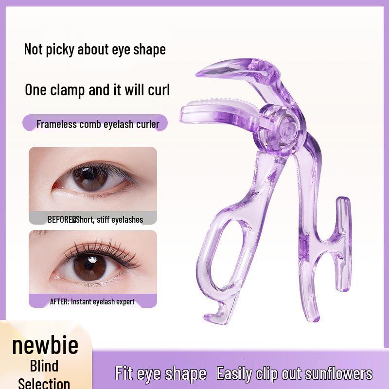 

Портативна безкаркасна гребінчаста завивка для вій для природних, довготривалих завитків без защемлення