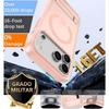 Coque + 2 Verres Trempés pour iPhone 18 Pro Max, Antichoc avec Support et Anneau Magnétique - Rose