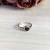 Серебряное кольцо с натуральным гранатом 1.025ct (1133354) 2.16 гр. 925 пробы