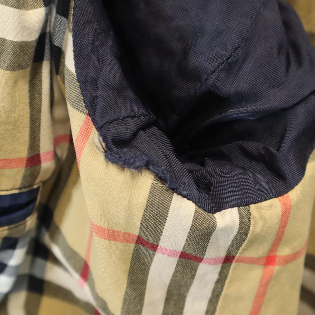 BURBERRY made in Italy Stainless collar coat 50 Navy Men's Used