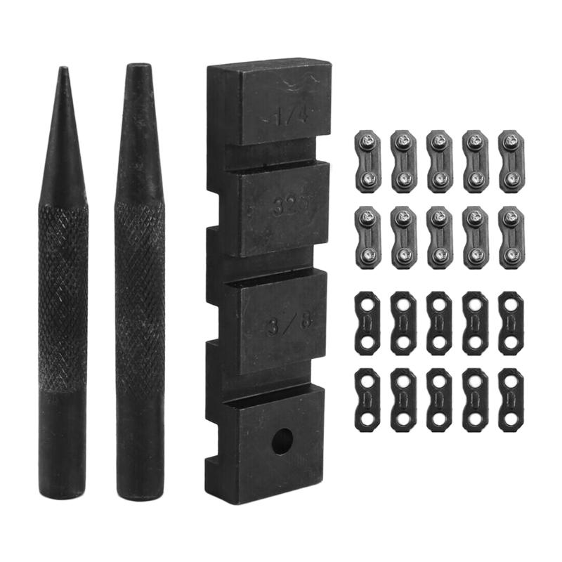 

2025 Trend 3PCS Pocket Chainsaw Breaker Chain Saw Repairing Mending Tool Set With 10 Sets 0.325In Chainsaw Chain Joiner Link Rep