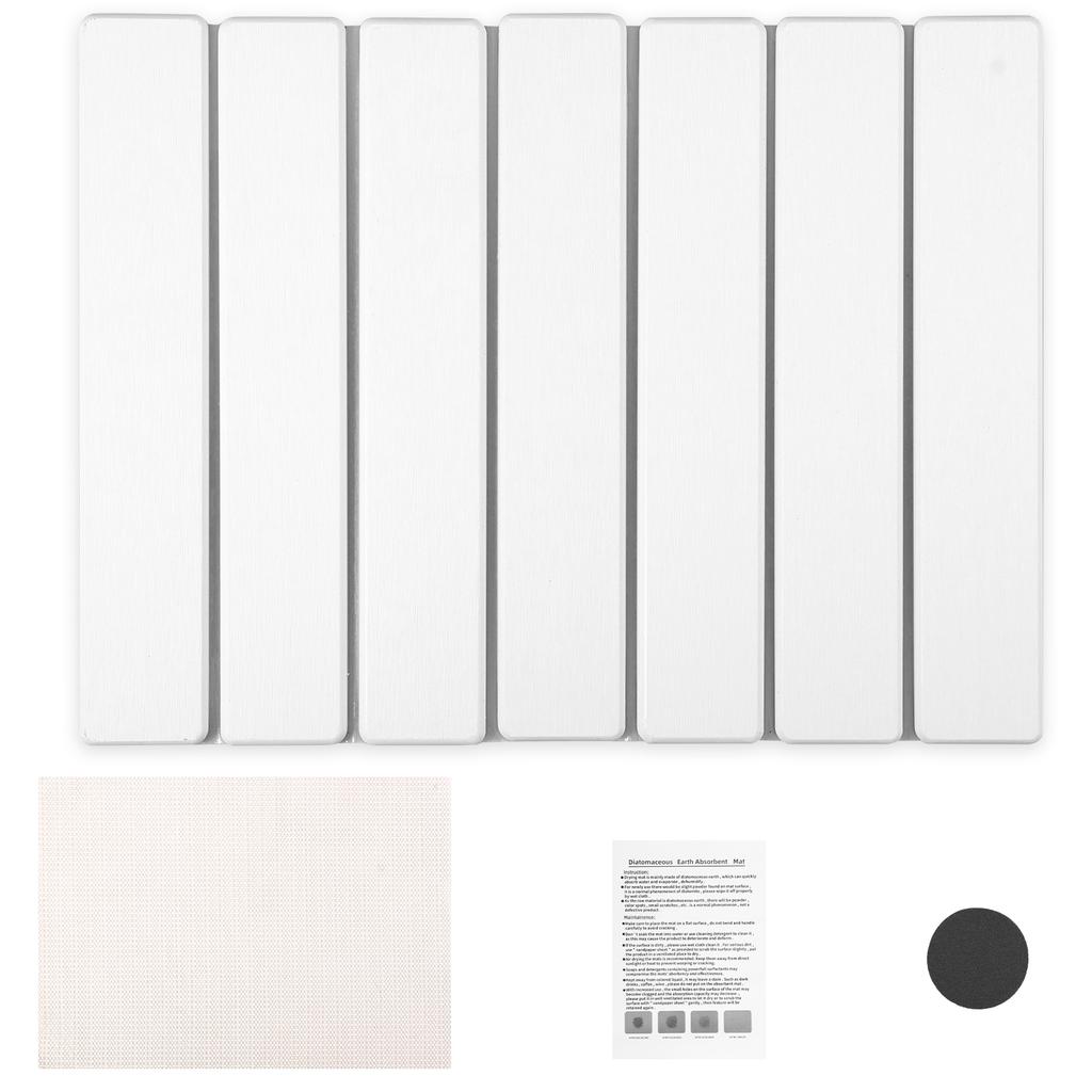 Stone Drying Mat Foldable Stone Dish Drying Mat Nonslip Stone Drying Pad Reusable Dish Drainer Mat Stone Kitchen Drying Mat