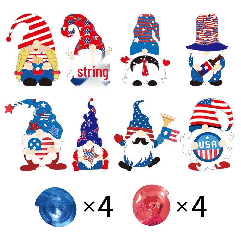 Independence Day Faceless Doll Hanging Decorations