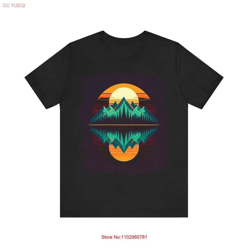 Radiant Reflections Of Mountain Majesty Jersey T Shirt Vintage Fashion Homme Comfortable Soft Streetwear Graphic