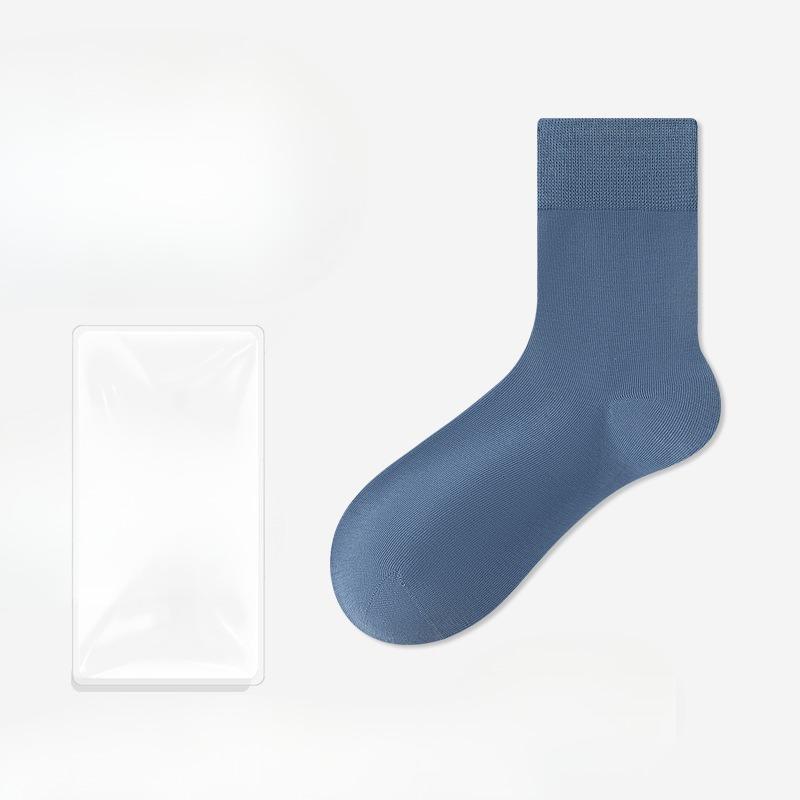 Male Autumn and Winter Commercial Cotton Anti Bacterial Sweat Absorption Deodorant Socks