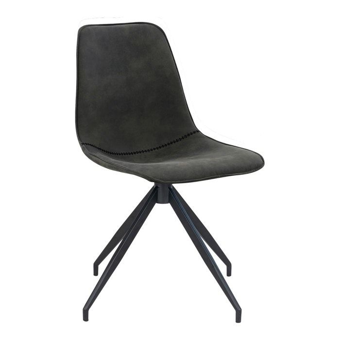 Monaco Dining Chair with Gray Swivel Base.