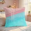 Summer Pool Oil Art Ins Cushion Cover Silky Short Plush Invisible Zipper Dustproof Sofa Pillow Case For Home Decor