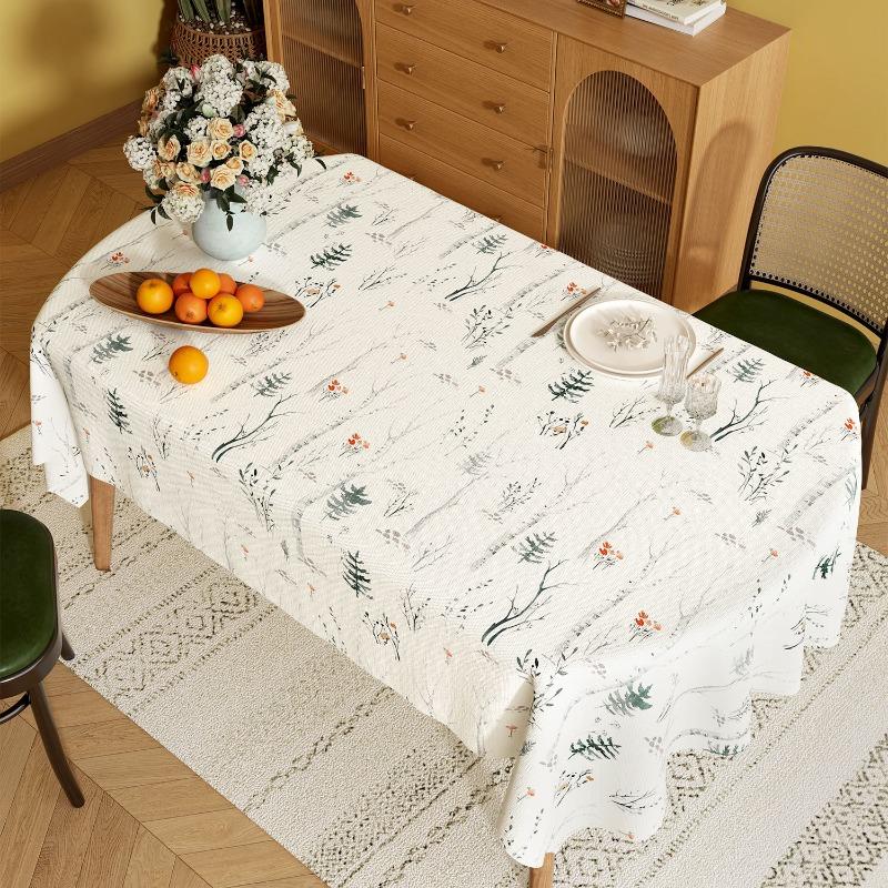 French Countryside Table Cloth Wear Resistant and Scratch Resistant Printed Table Mat Tea Party Birthday Celebration Partys Decoration Tablecloths