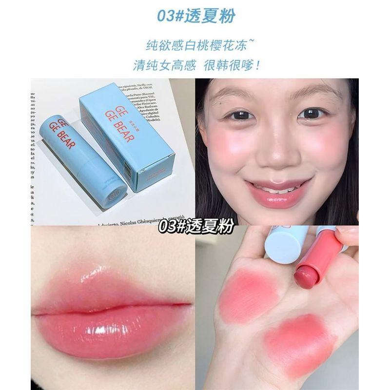 Gege Bear - Multi Purpose Watery Blusher Lipstick - 1-3
