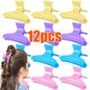 12Pcs Claw Clamps Hair Section Clamps Holding Tools Hair Styling Tools  Salon Use