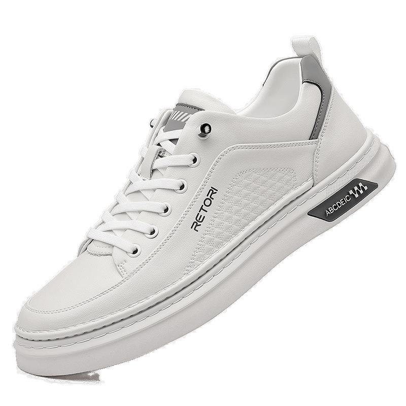 Summer board shoes men's new trendy shoes platform men's shoes versatile casual men's shoes breathable white shoes