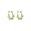 2026 New Hot Style Imitation Hetian Jade Stud Earrings for Women - Versatile No-Piercing Ear Clips