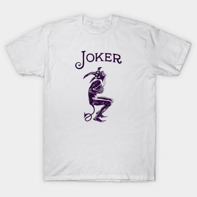 Heren Zwart Print T-shirt Joker No-Cut Transferpapier Print Katoenen T-shirt