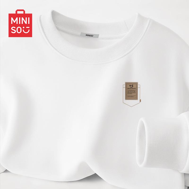 MINISO Men s Casual Crewneck Sweatshirt 3XL
