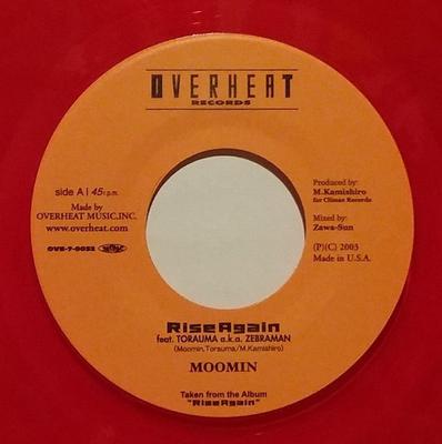 7inch Record MOOMIN - Rise Again OVE70032 Overheat Record 2003 Japan Reggae, Ska & Dub Used