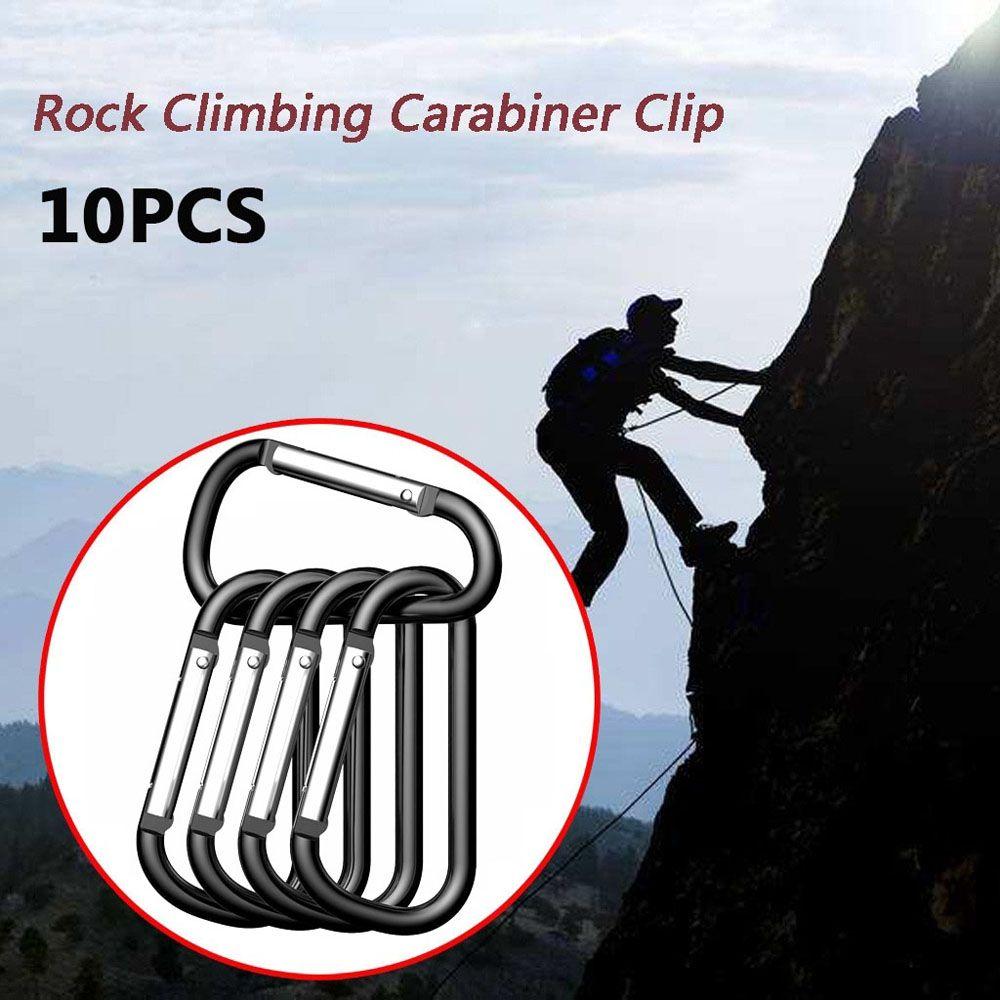 

Сейф 10шт Фиксирующий крючок D Форма кольца Подвесная пряжка Брелок Карабины Клип Карабин