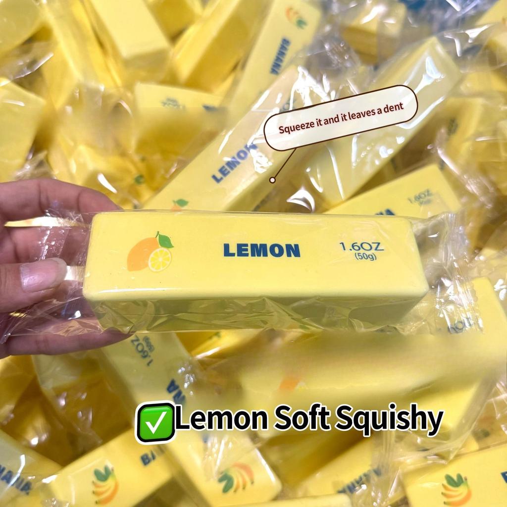 Squeeze Butter Stress Relief Toy Slow Rebound Pinch Decompression Butter Stick Anti Stress Hand Relax Butter Bar Elastic Cheese