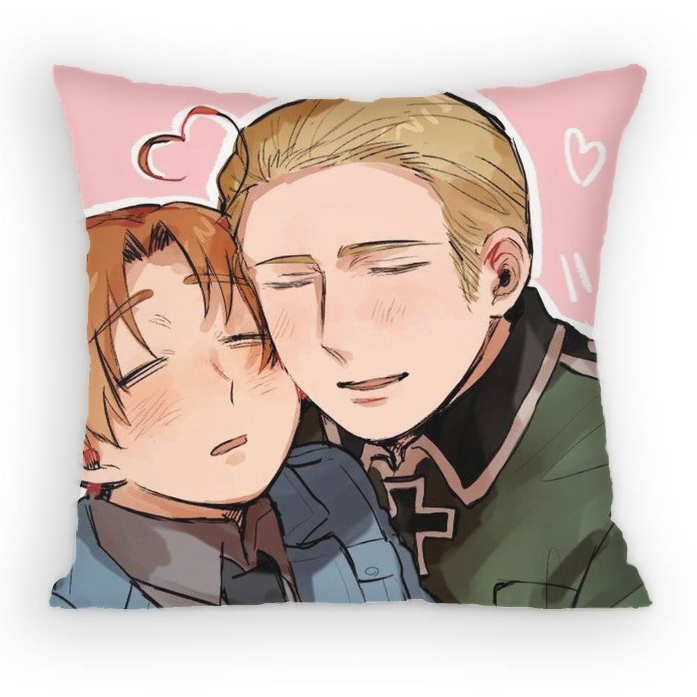 Anime Hetalia World Stars Feliciano Vargas Pillow Case Anti-Dustmite Pillowcase Invisible Silky Short Plush Sofa Cushion Cover