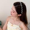1pc 38cm/14.96in Non-Slip Serrated Lightweight Plastic Headband, Fashion Versatile High-End Elegant Simple Minimalist Hair Accessories Suitable