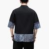 Men's Japanese Kimono Cardigan Loose Cotton Linen Open Front Casual Summer Shirt Jackets