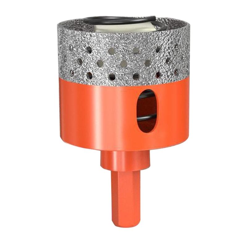 Hole Saw, Ankoow 20-65mm Hole Saw Tooth Cutting Opener Drill Bit Hexagonal Shank for Marble Ceramic Tile