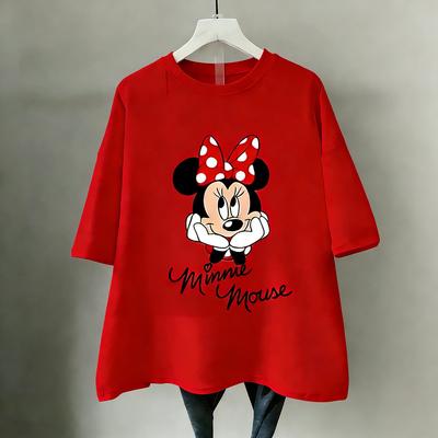 Minnie Mouse Disney T Shirt Women Man Cotton Short Sleeve Cartoon Graphic Tee Vintage Cute Casual Summer Tops 2026 Fashion Y2k
