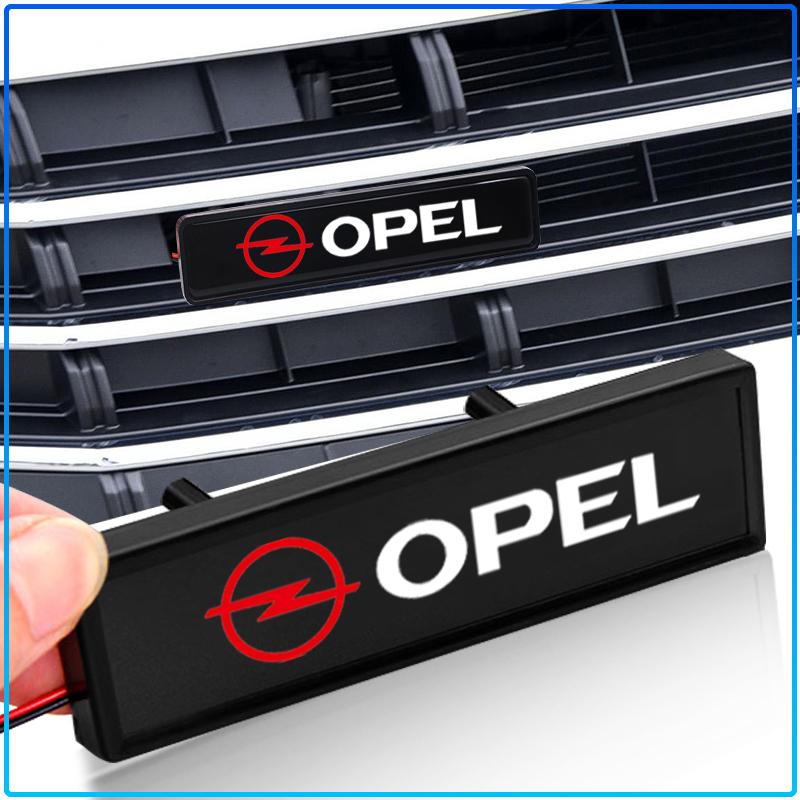 Luz Decorativa Exterior de Coche LED Parrilla Frontal del Capó Insignia Emblema ST Line Accesorios Para Opel Astra H G J Insignia Mokka Zafira Corsa Vectra B C D