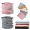 Solid Men Women Soft Knit Neckerchief Autumn Winter Warm Face Mask Fashion Elastic High Collar Neck Ring Scarf Accessories