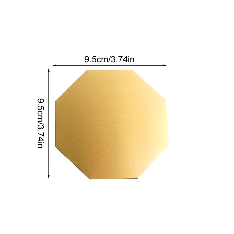 Cup Coaster Placemat Stainless Steel Mat For Dining Table Props Insulation Non-slip Pad Nordic Cafe Bar Kitchen Home Decor