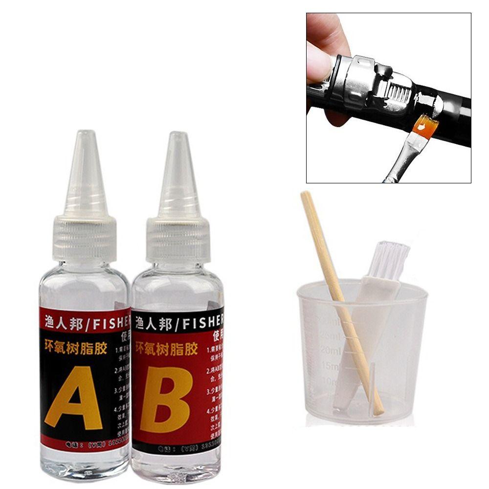 2Pcs DIY AB Glue Rods Accessories Transparent Glue New Fishing Rod Glue