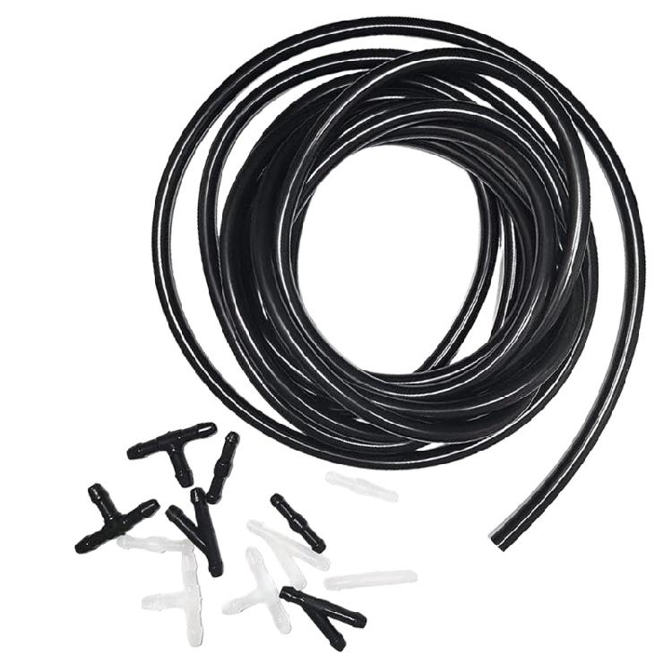 Automotive Windshield Washer Hose Kit with Connector Car Windshield Cleaning Designed for Optimal Sprays Performances