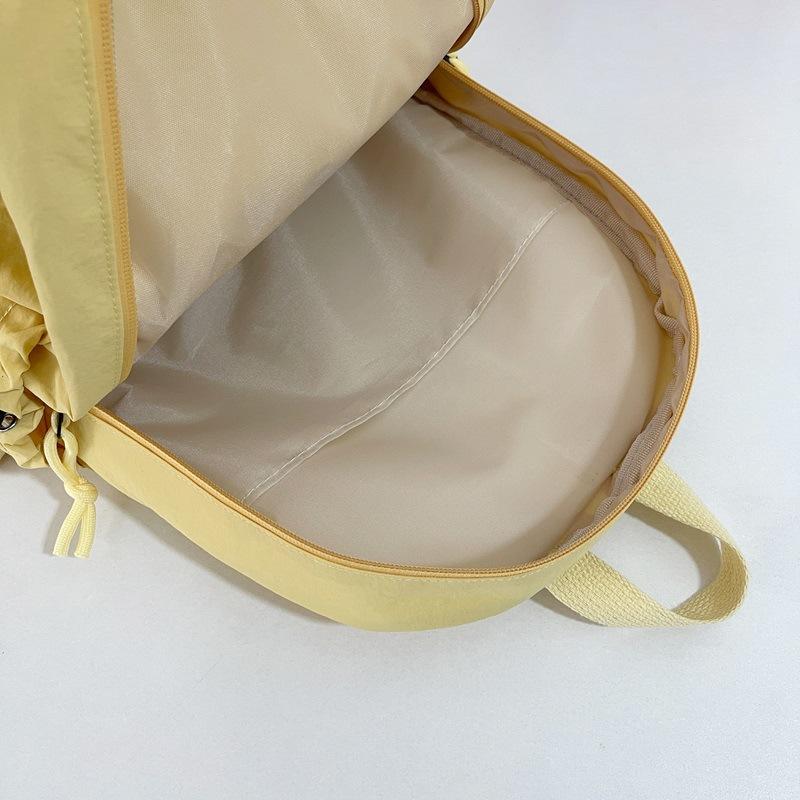 Schoolbag schoolbag ins solid color simple small backpack, high value campus lightweight junior high school student schoolbag versatile backpack