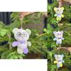 Plush Whimsical Colorful Bear Doll Keychain In Various Colors For Kids And Adults