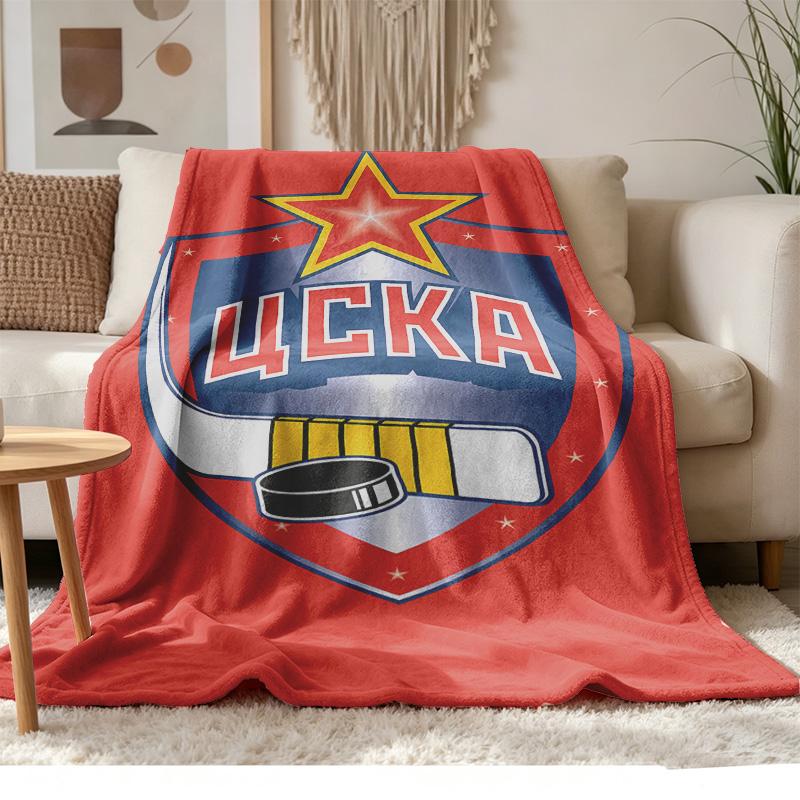 CSKA Moscow Soft and comfortable flannel Suitable for sofas living rooms outdoor camping travel and also makes a great anniversary gif