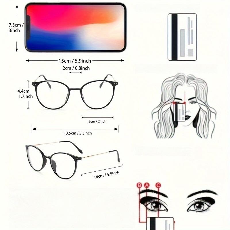 Y2K Inspired Fashion Glasses for Women - 2 Pairs Perfect for Daily Office Wear Back to School Halloween Christmas Gift