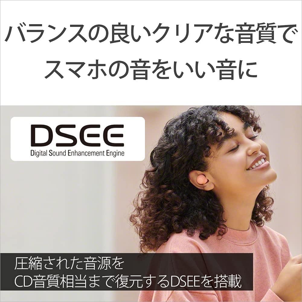 Sony Căști complet wireless WF-C500: Ușor și mic 5,4 g Calitate a apelurilor de înaltă precizie Asociere ușoară Performanță IPX4 rezistentă la picurare Coral Orange W