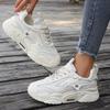 Neue Atmungsaktive Sneaker Mode Lässig Bequem Solide Designerschuhe Leichte Schnür-Sneaker Damen De Mujer