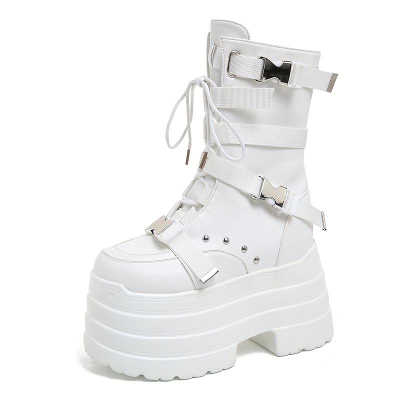 2025 Punk Style Platform Martin Boots - Hot Girl Ankle Boots with Functional Flair