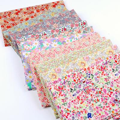 100x150cm French Sweet Floral Fabric Pure Cotton Printed Poplin Fabric Girl Dress Clothing Fabric Handmade DIY Accessories