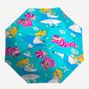 Alice,Wonderland,Cheshire Cat Theme Automatic Compact Folding Cute Umbrella - Portable and Durable, 8-Bone Iron Umbrella for All Weather0707