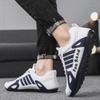 Fashion Men's Shoes Light PU Leather Casual Shoes Outdoor Non-slip Sneakers for Men Lace Up Flats Comfort Training Shoes Tenis Masculino