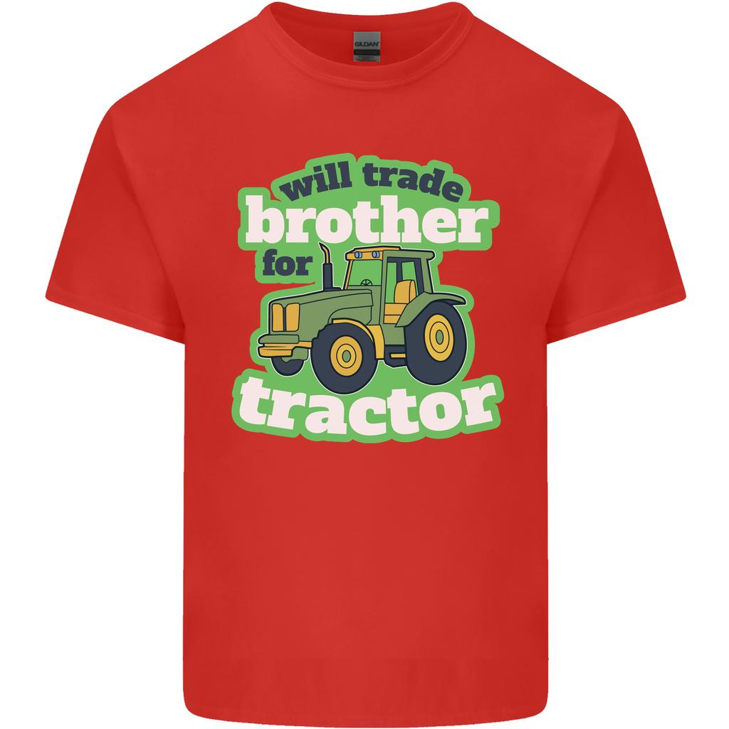 Will Trade Brother For Tractor Farmer Unisexs Light Cotton TShirt