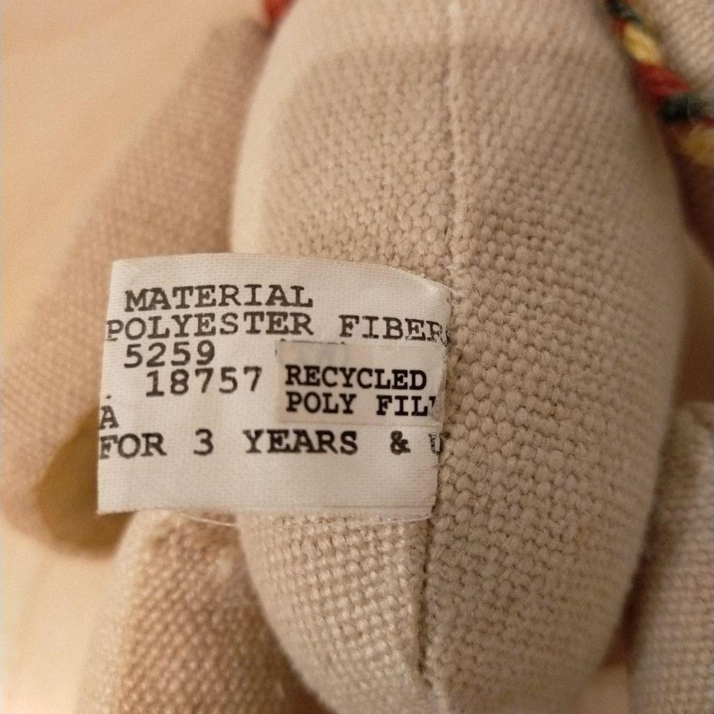 [USED] Hemp Teddy Bear HEMP Hemp Bear Plush Toy