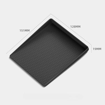 For Suzuki Jimny 2025 2025 Center Console Storage Box Central Tray Pad Organizer Stowing Tidying Car Interior Accessories Black