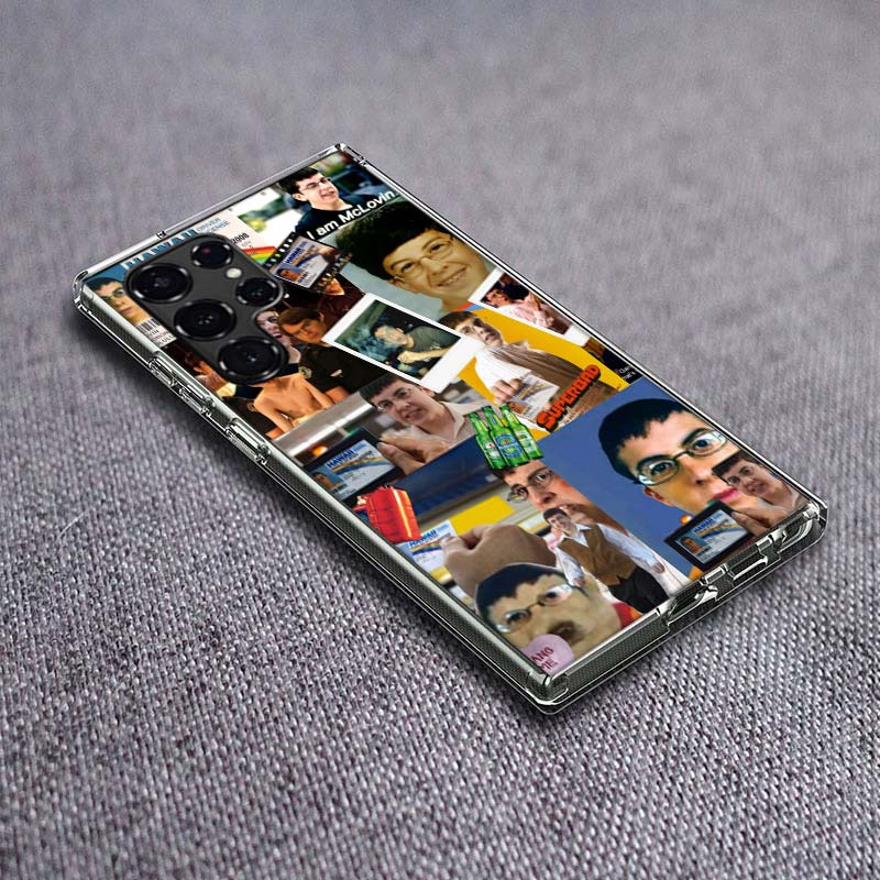 Mclovin SuperbadZ Phone Case For Samsung Galaxy S24 S23 S21 S20 FE S22 S26 Ultra S25 Edge S10 Plus Cover Clear TPU Capa Shell Co